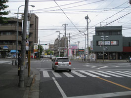 五香交差点（元山・くぬぎ山方面から）