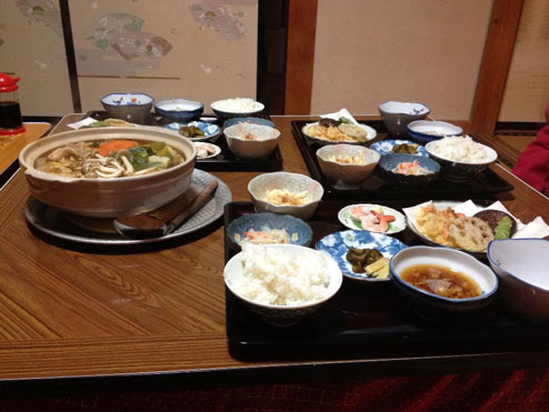 寺山鉱泉の美味しい食事